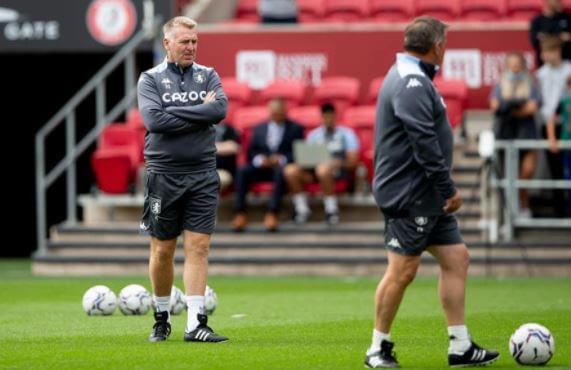 Dean Smith in training ground.